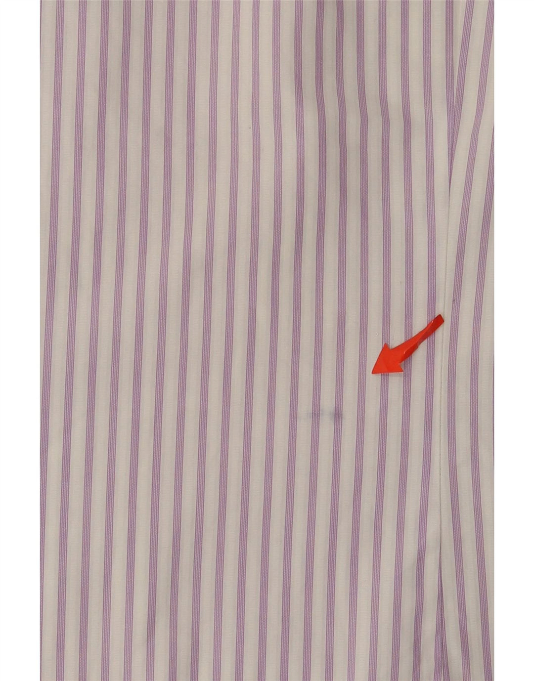 Camisa masculina Ted Baker tamanho 4 grande algodão listrado roxo