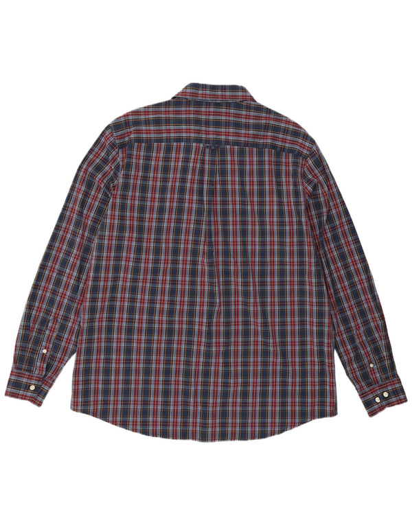 Camisa masculina CHAPS Easy Care 2XL xadrez azul marinho