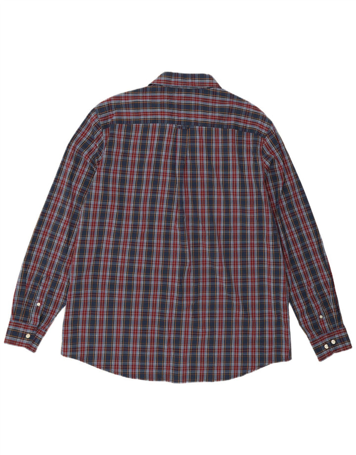 Camisa masculina CHAPS Easy Care 2XL xadrez azul marinho