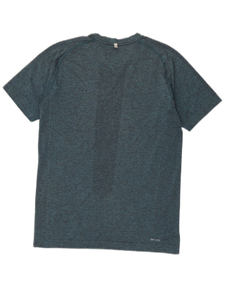 Camiseta masculina Nike Dri Fit Top médio azul marinho manchado