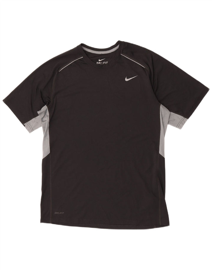 Camiseta Nike Masculina Dri Fit Top Grande Preto Colorblock Poliéster