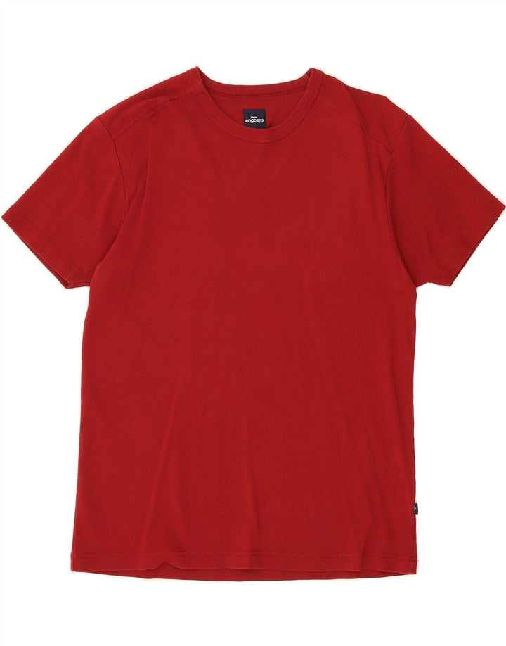 ENGBERS Womens T-Shirt Top UK 18 XL Burgundy Cotton Vintage Engbers and Second-Hand Engbers from Messina Hembry 