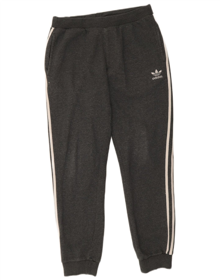 Calça de treino masculina Adidas Joggers cinza médio algodão