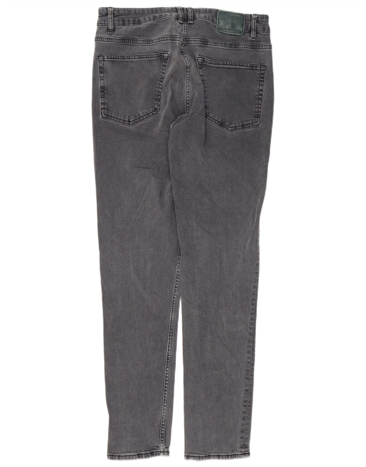 Zara Mens Slim Jeans EU 42 Grande W32 L30 Cinza Algodão