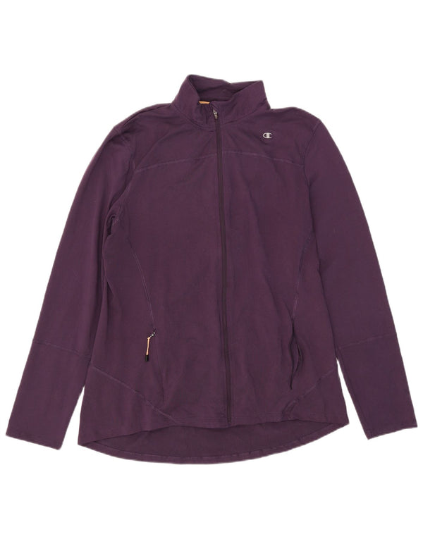 Champion Womens Tracksuit Top Jacket UK 18 XL Roxo
