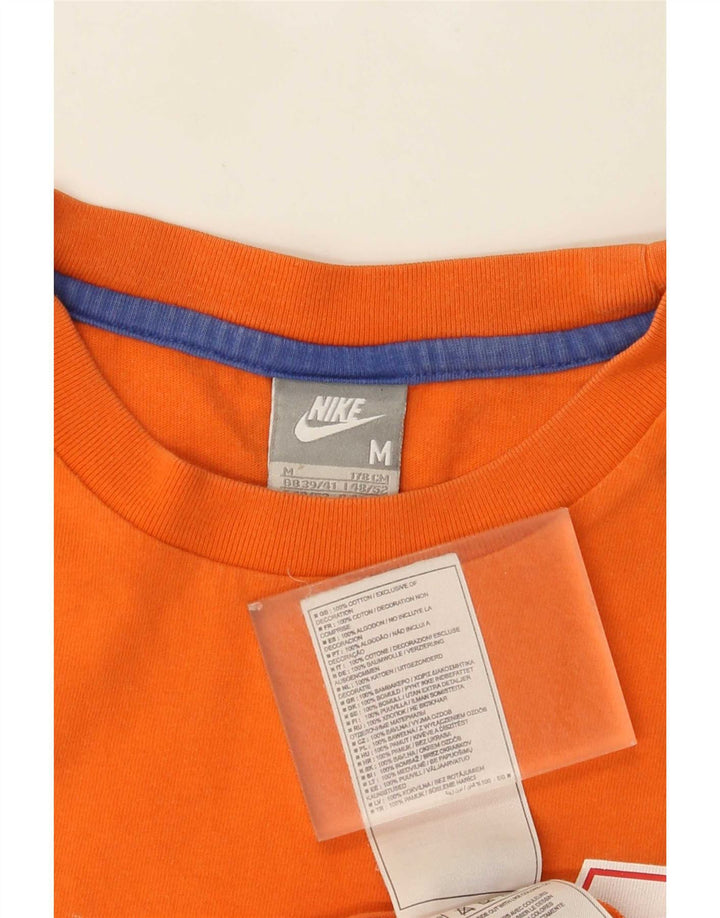 Camiseta Nike Masculina KNVB Graphic Top Médio Algodão Laranja