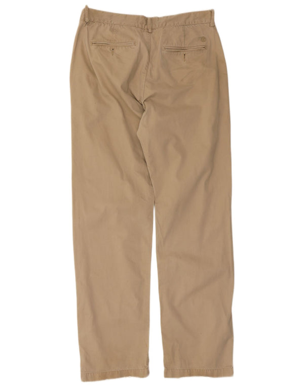 Calça chino masculina Timberland Lynnwood Straight W36 grande algodão bege