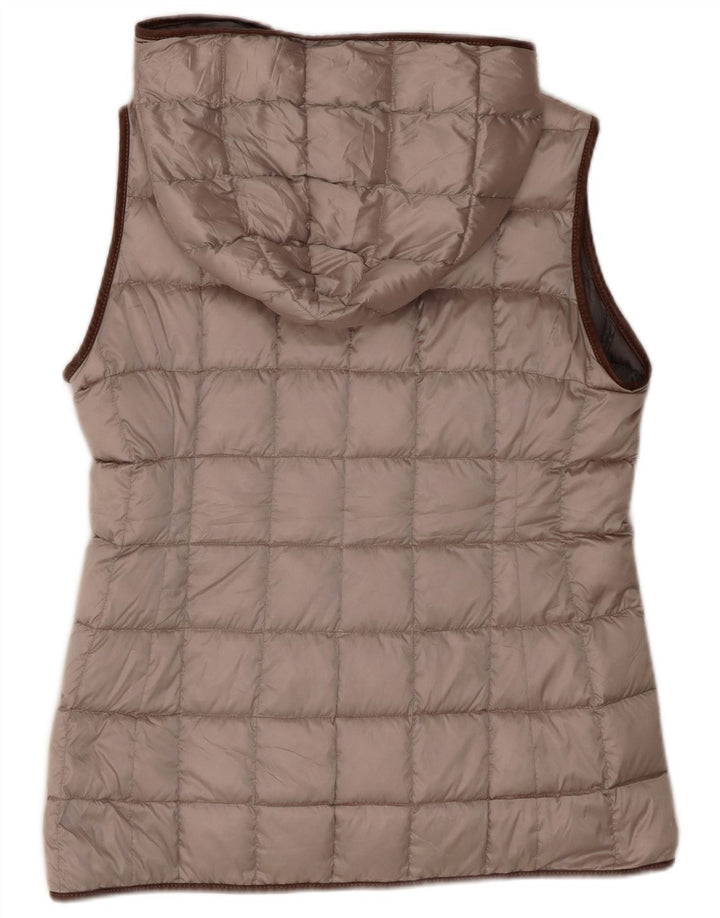 Colete acolchoado feminino Fay UK 16 grande poliéster bege