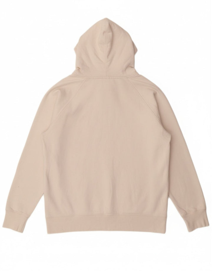 Suéter com capuz feminino LEVI'S UK 16 grande algodão branco