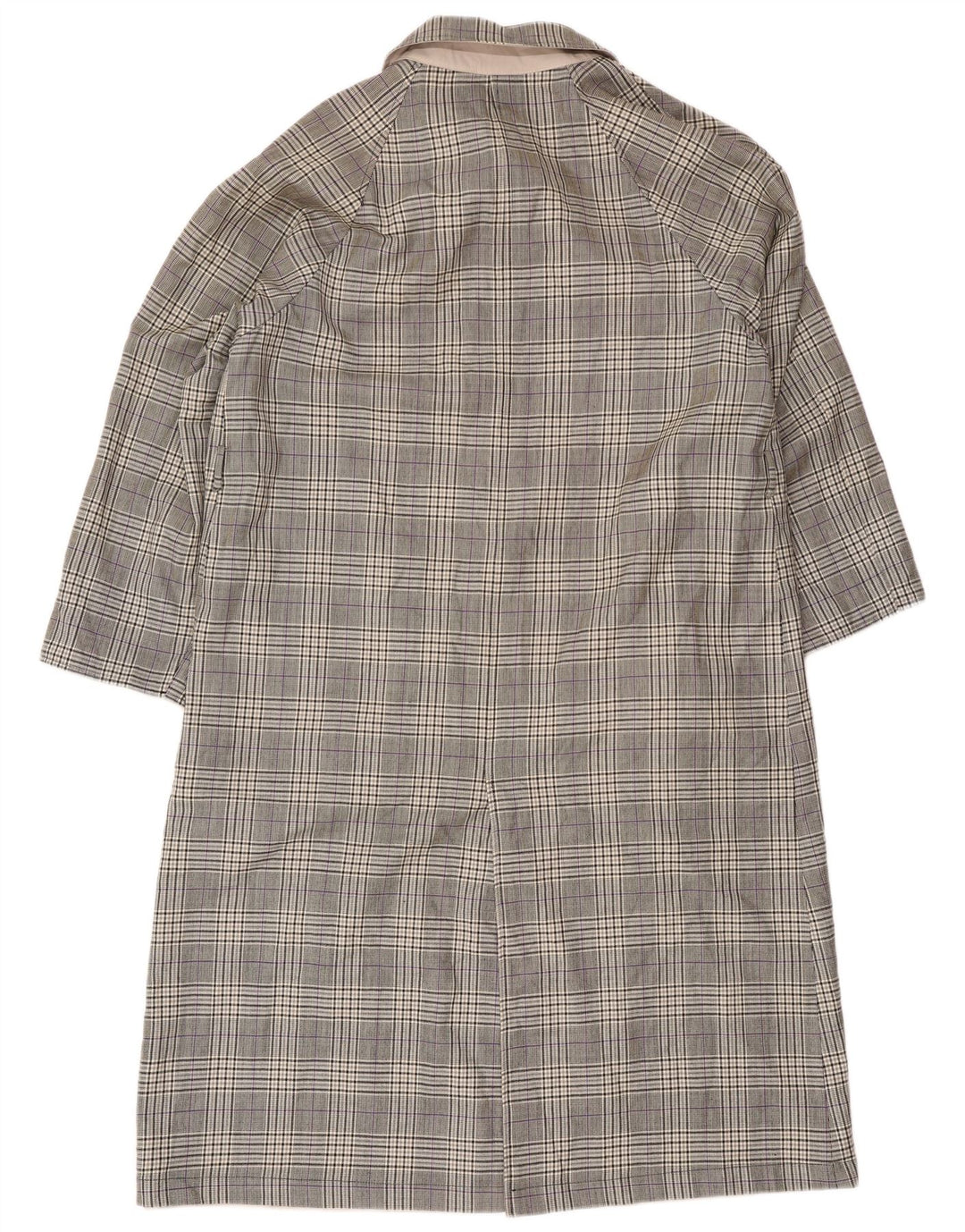 Sobretudo reversível feminino vintage UK 12 bege médio