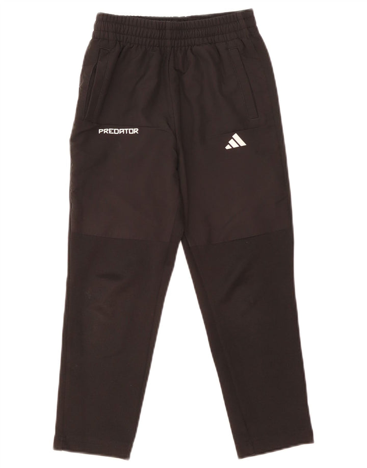 Calças de treino Adidas meninos 7-8 anos preto poliéster