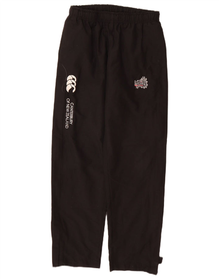 Calça corta-vento gráfica CANTERBURY para meninos 13-14 anos poliéster preto
