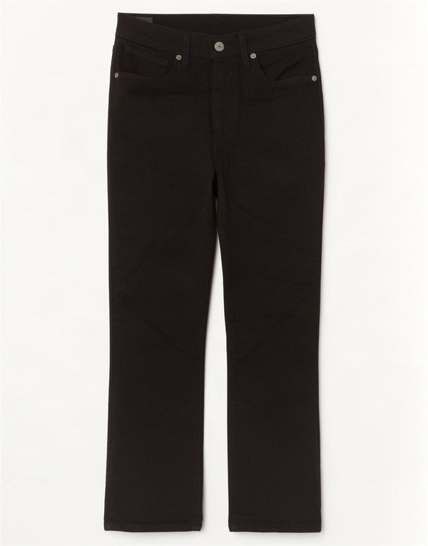 Calça feminina reta casual Levi's W28 L26 algodão preto
