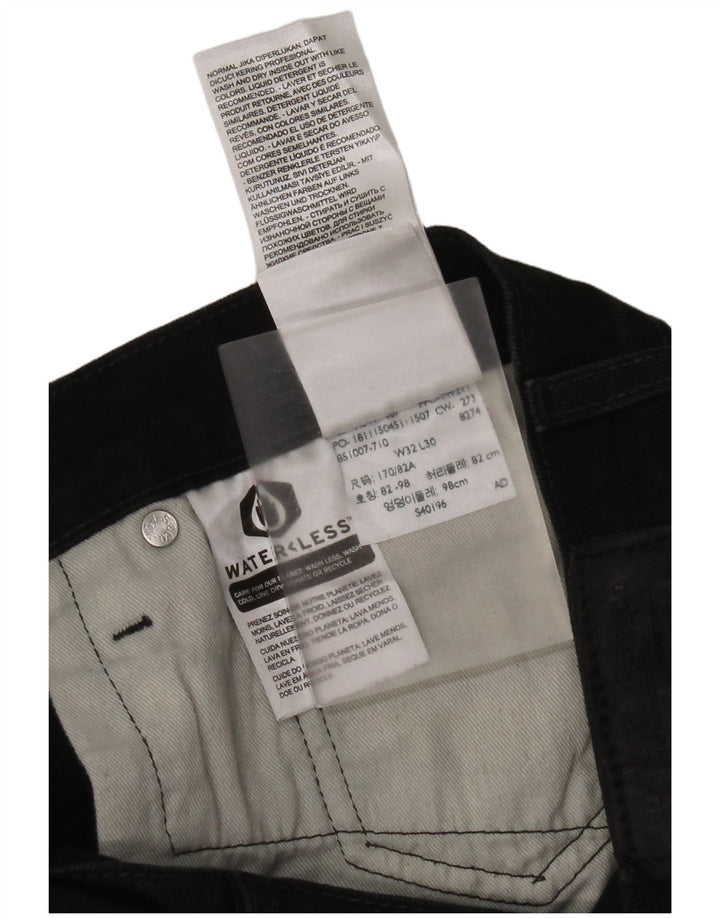 Jeans Levi's Feminino Slim W32 L30 Algodão Preto