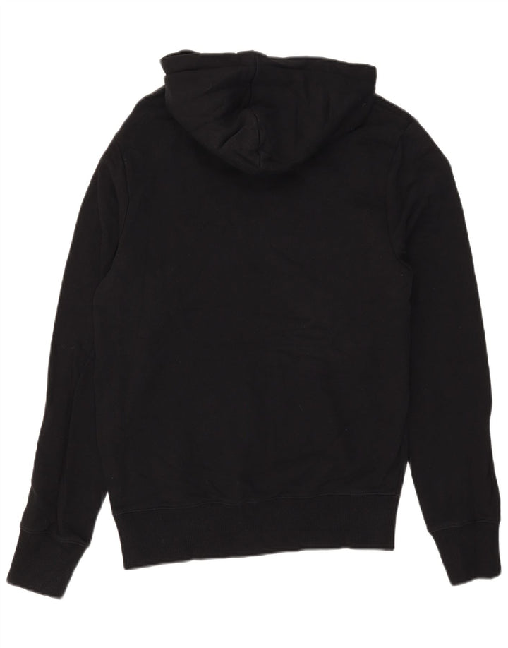 Fred Perry moletom com capuz masculino gráfico pequeno algodão preto