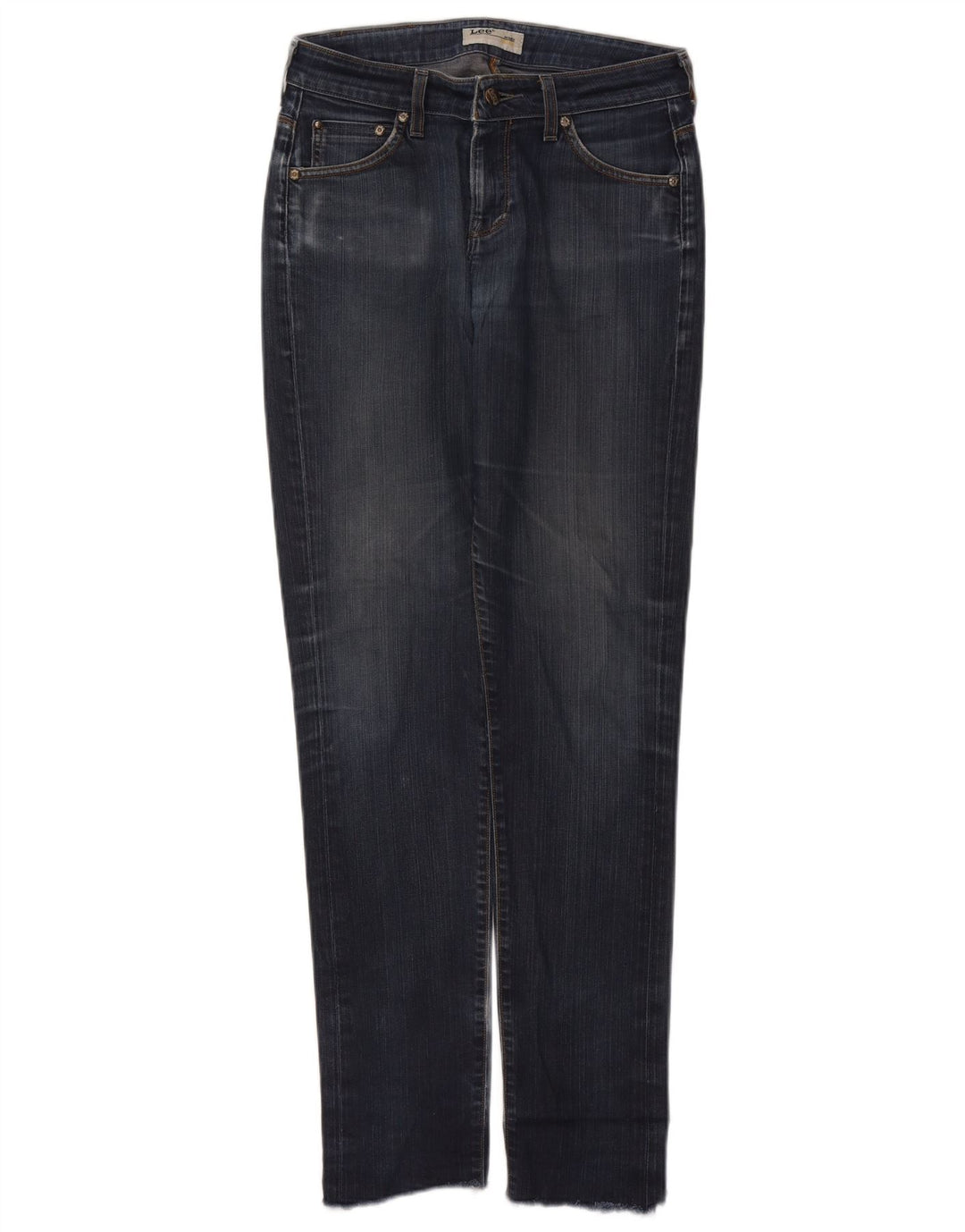 Lee Womens Slim Jeans W28 L31 Azul Marinho Algodão