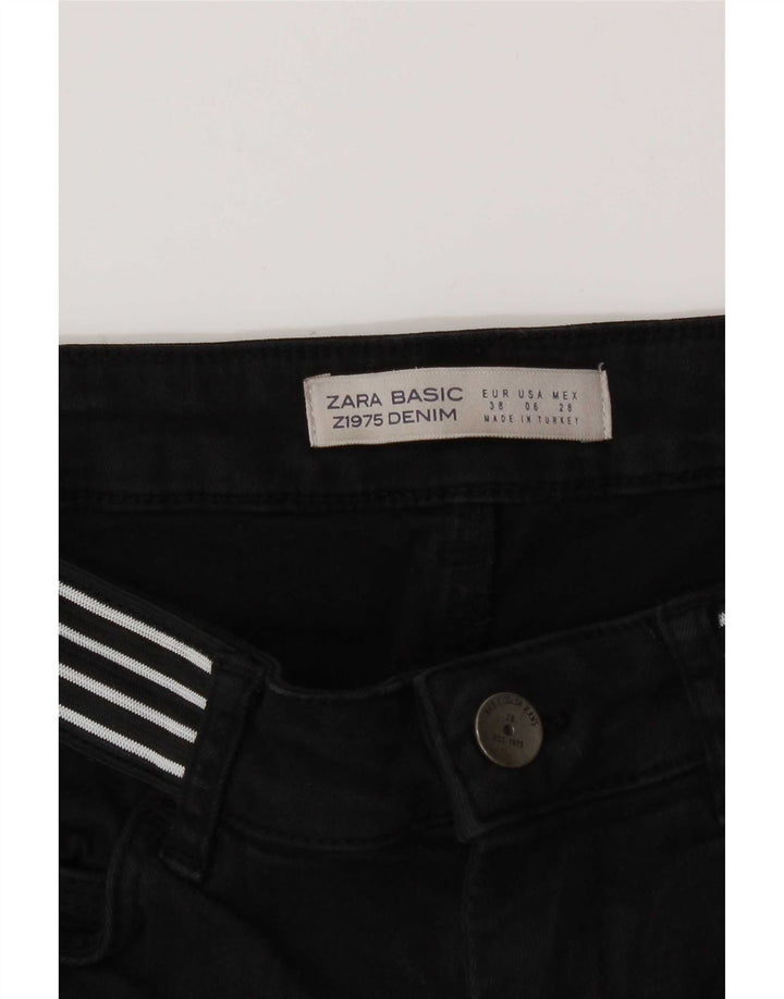 Zara Jeans Slim Feminino EU 38 Pequeno W28 L27 Preto