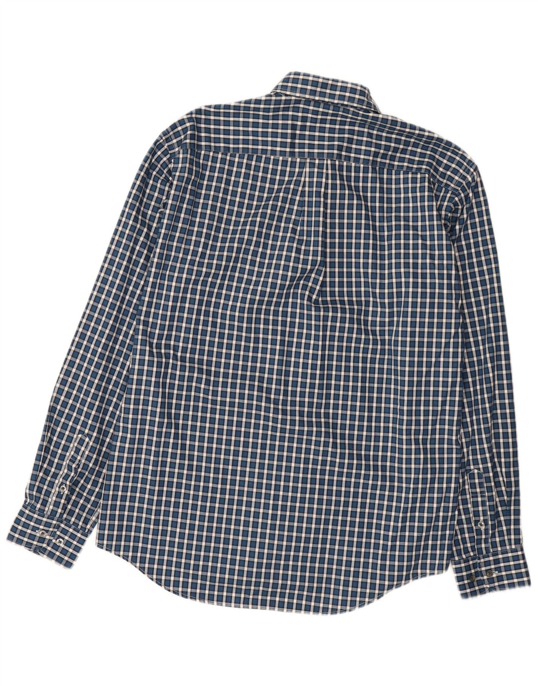 Camisa masculina Lacoste Regular Fit tamanho 42 grande algodão xadrez azul