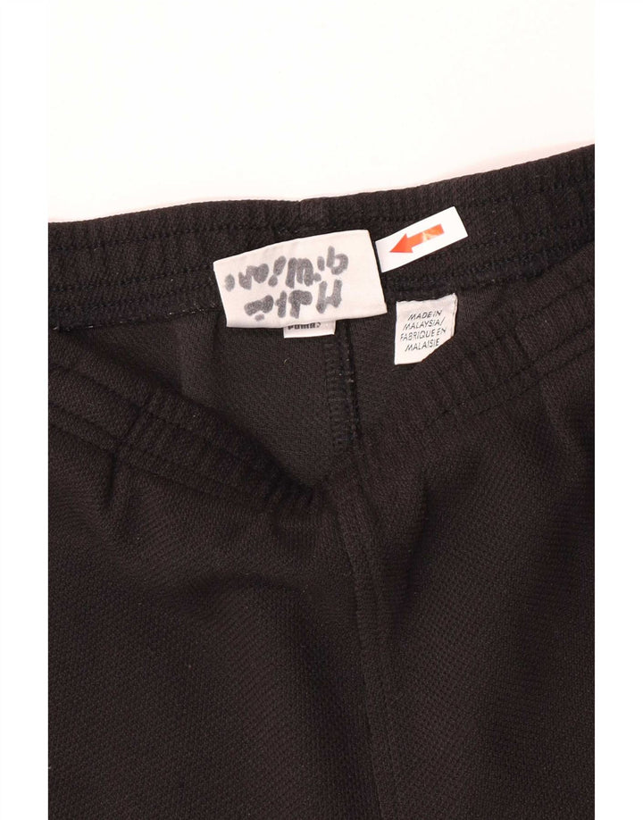 Shorts esportivos regulares masculinos Puma pequenos pretos