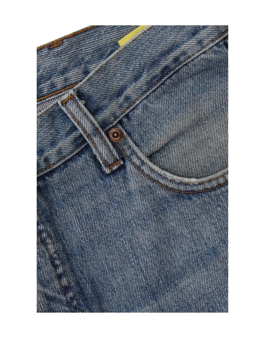 WRANGLER Feminino Texas Straight Jeans W33 L30 Azul Algodão