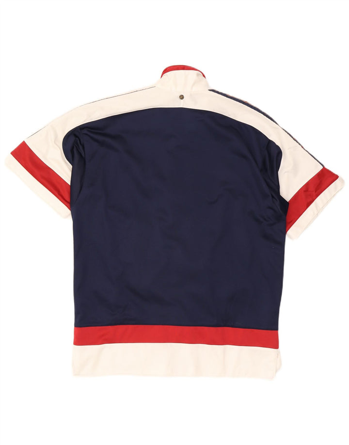Jaqueta masculina Champion de manga curta com top pequeno azul marinho Colourblock