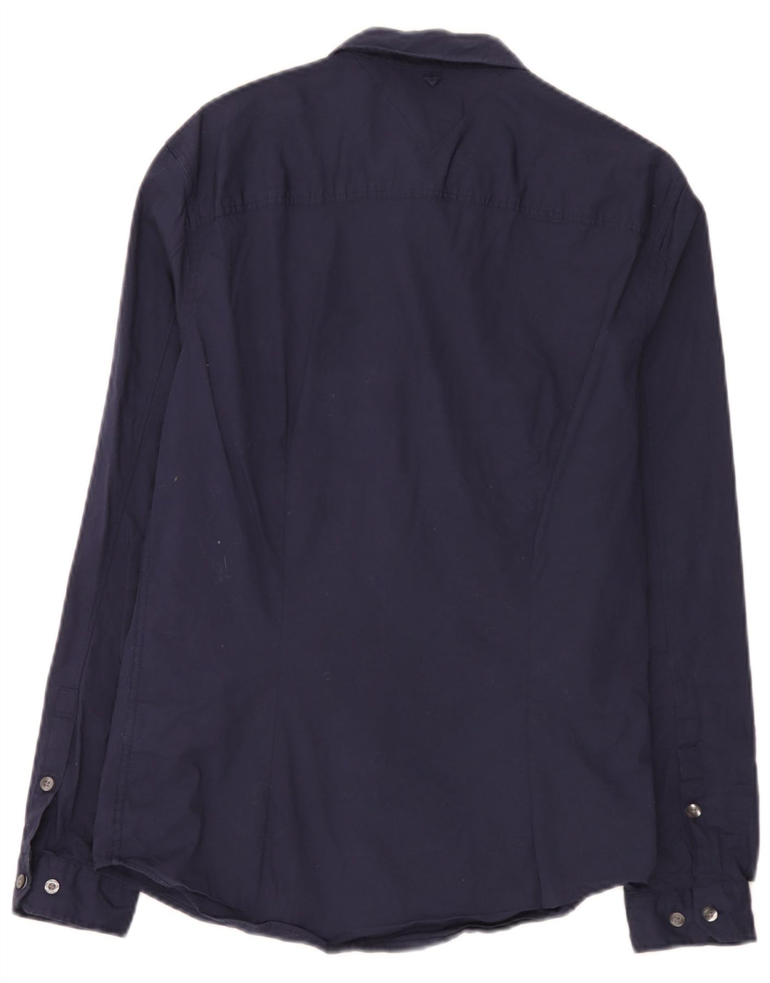 Camisa Slim Masculina Tommy Hilfiger Médio Algodão Azul Marinho