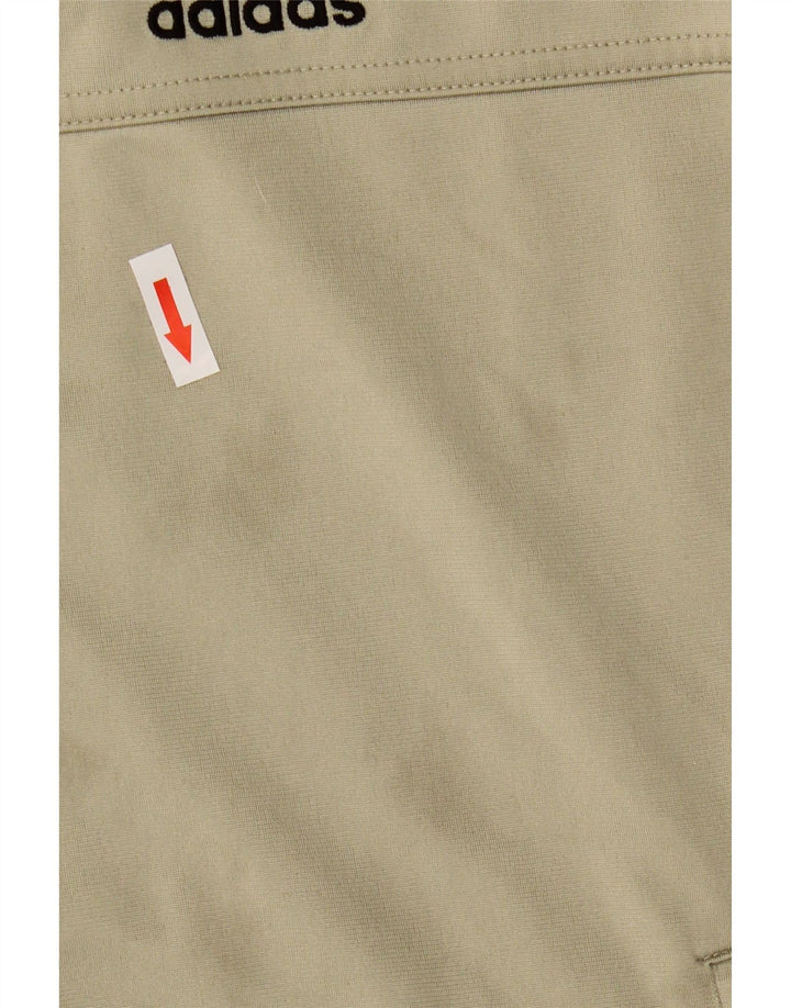 Adidas Mens Tracksuit Top Jacket UK 38/40 Medium Khaki Poliéster