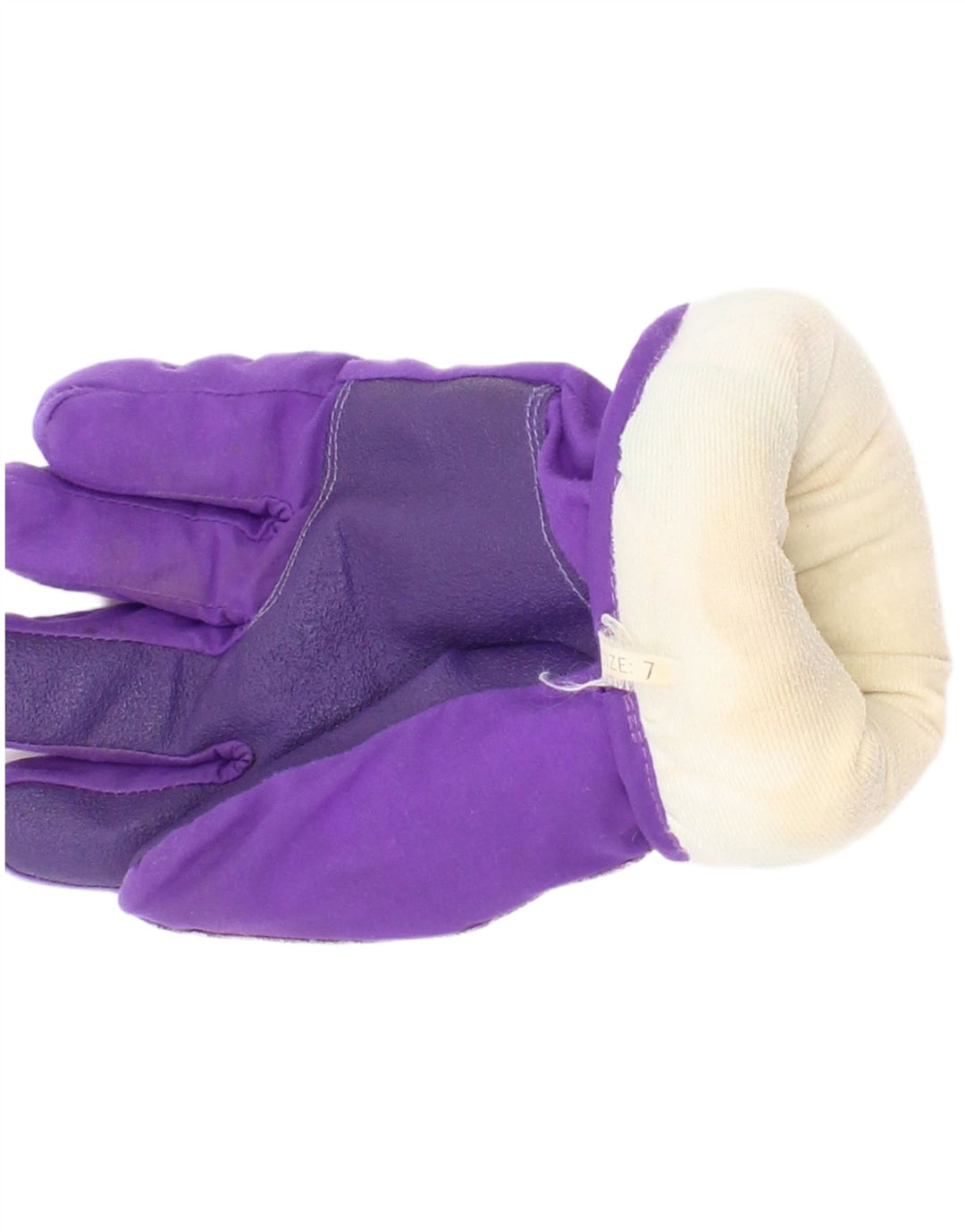 Luvas de esqui gráficas femininas vintage grandes roxas