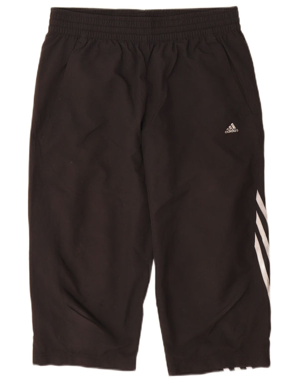 Calças de treino Adidas Boys Climacool Capri 15-16 anos preto poliéster
