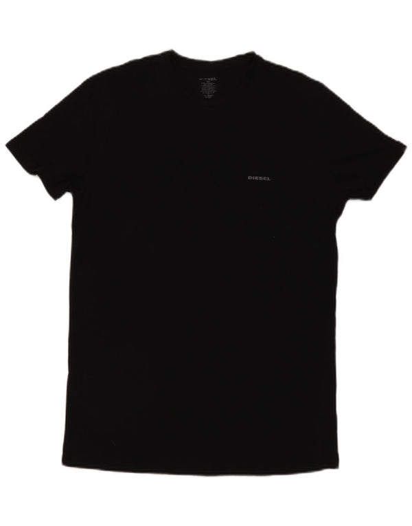 Camiseta masculina Diesel Top médio algodão preto