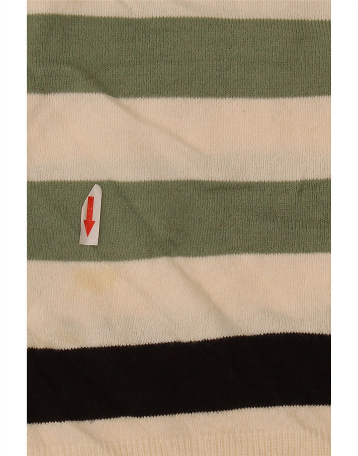 Suéter feminino Marks & Spencer com decote em V Reino Unido 16 grande multicolorido