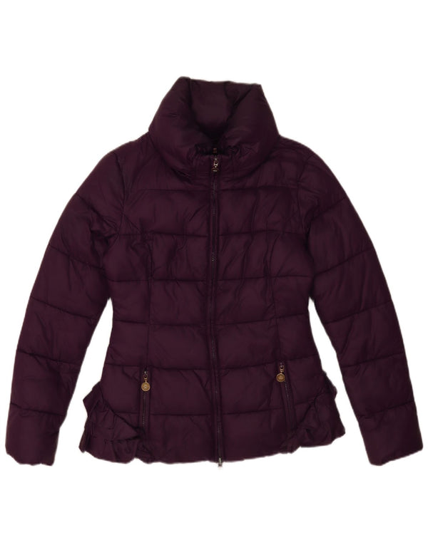 Jaqueta acolchoada feminina Fornarina UK 12 médio roxo
