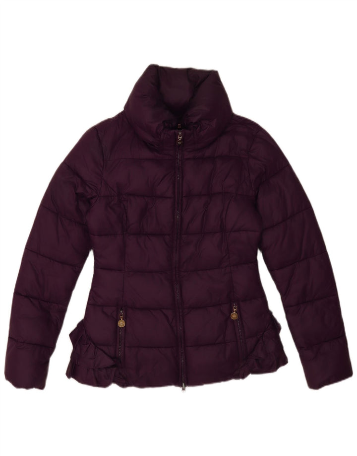 Jaqueta acolchoada feminina Fornarina UK 12 médio roxo