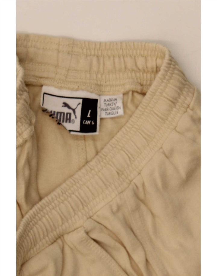 Shorts esportivos masculinos Puma grandes bege