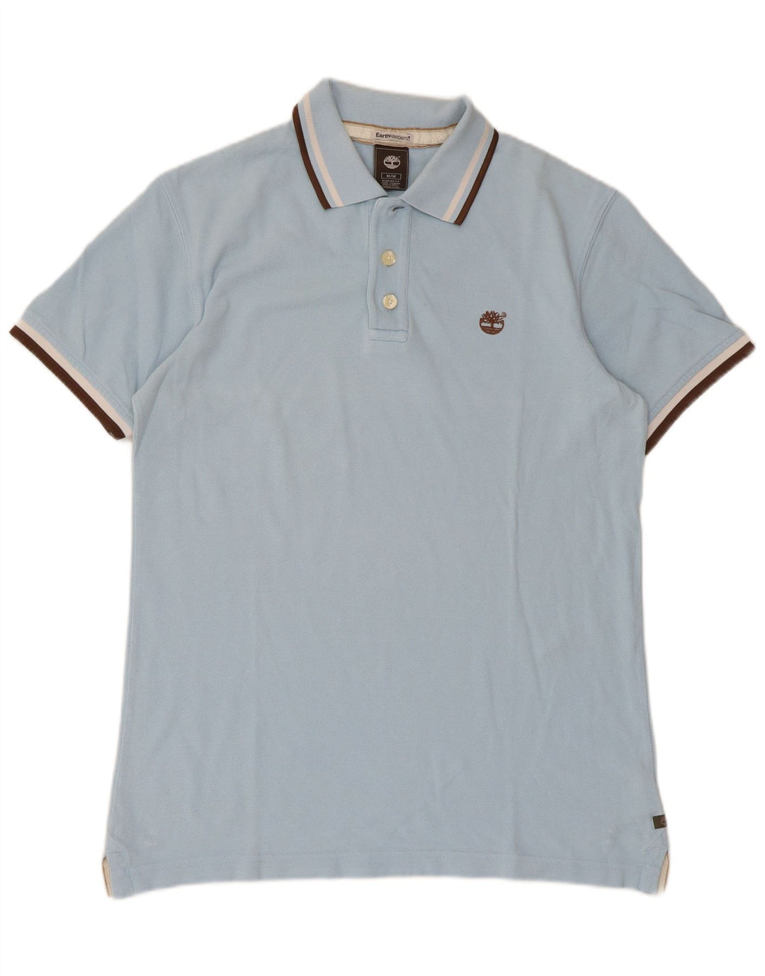 Camisa polo masculina Timberland Earthkeepers Regular Fit médio azul listrado