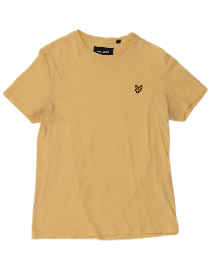 Camiseta masculina LYLE & SCOTT top pequeno algodão amarelo