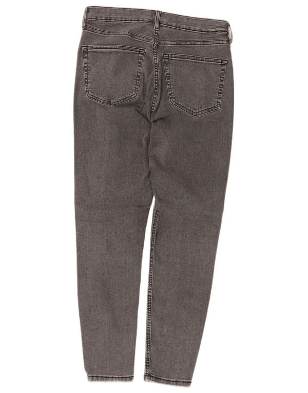 Topshop feminino Jamie Skinny Jeans W30 L26 algodão cinza