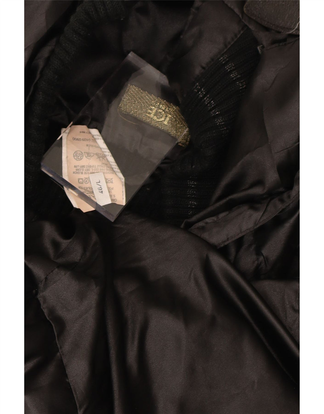 Jaqueta acolchoada com capuz feminino ICEBERG IT 46 grande poliéster preto