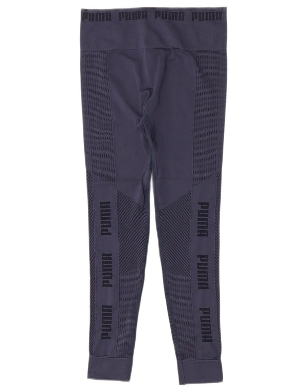 Leggings femininas Puma UK 8 pequenas azul marinho