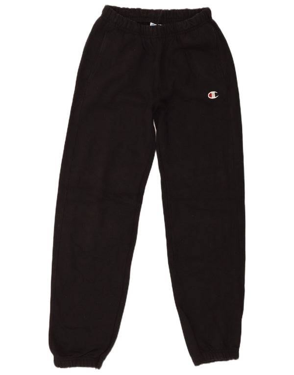 Calça de treino masculina Champion Reverse Weave Joggers XS de algodão preto