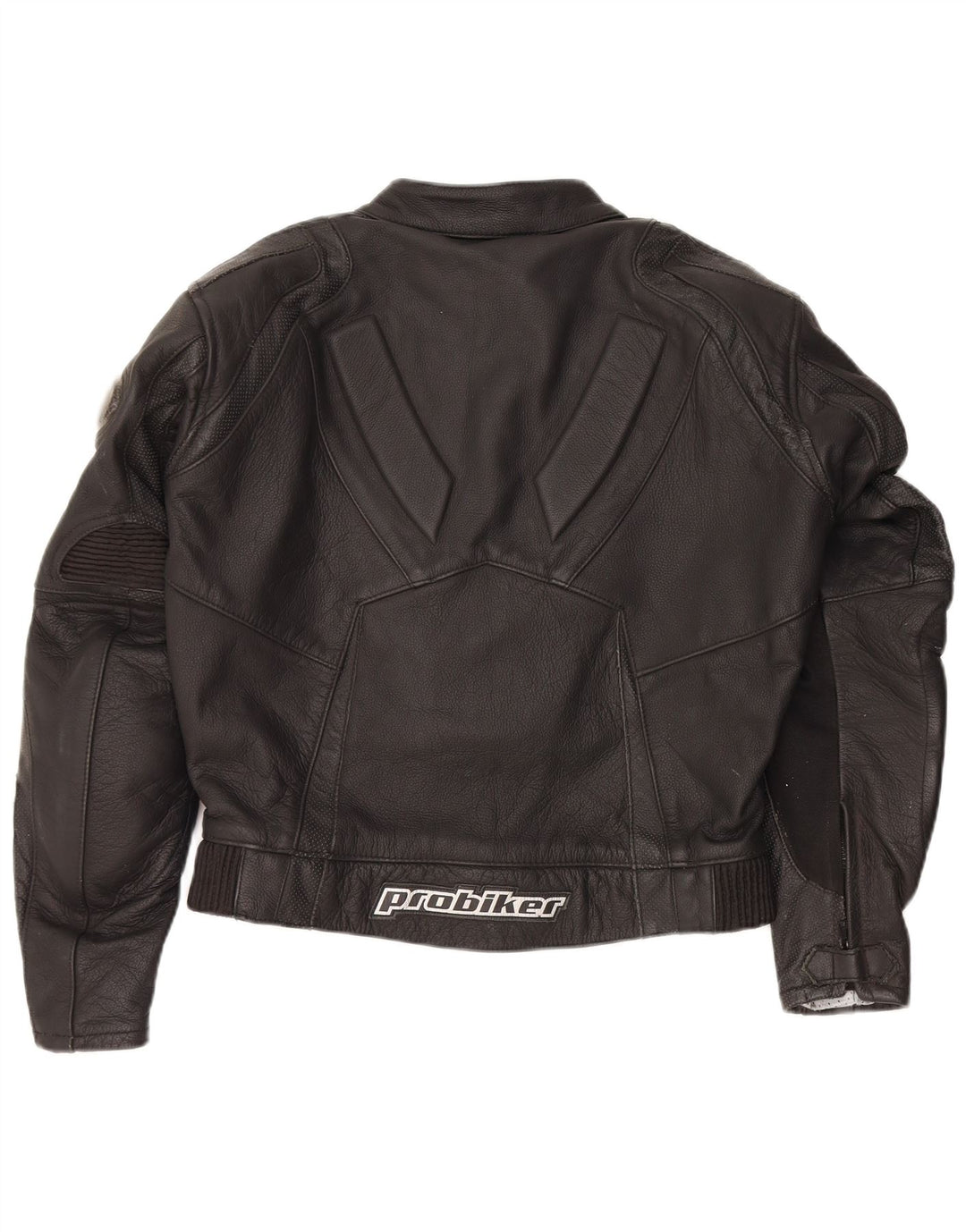 Jaqueta masculina de couro para motociclista Probiker EU 50 grande couro preto