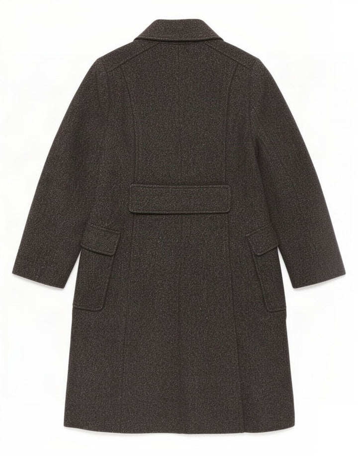 Sobretudo feminino Zara UK 14 lã cinza médio