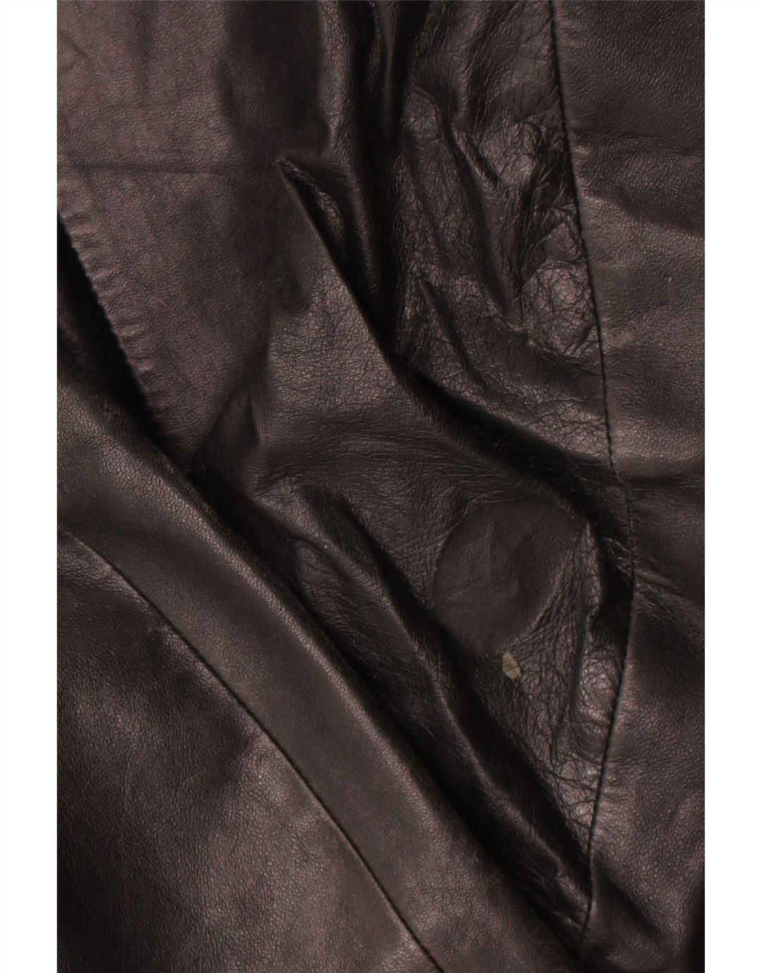 Jaqueta de couro masculina vintage IT 52 XL preta