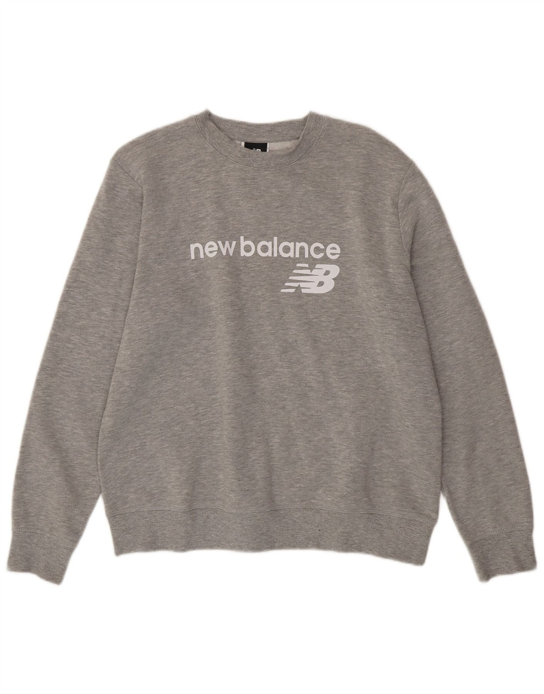 Suéter gráfico feminino NEW BALANCE Reino Unido 16 grande algodão cinza
