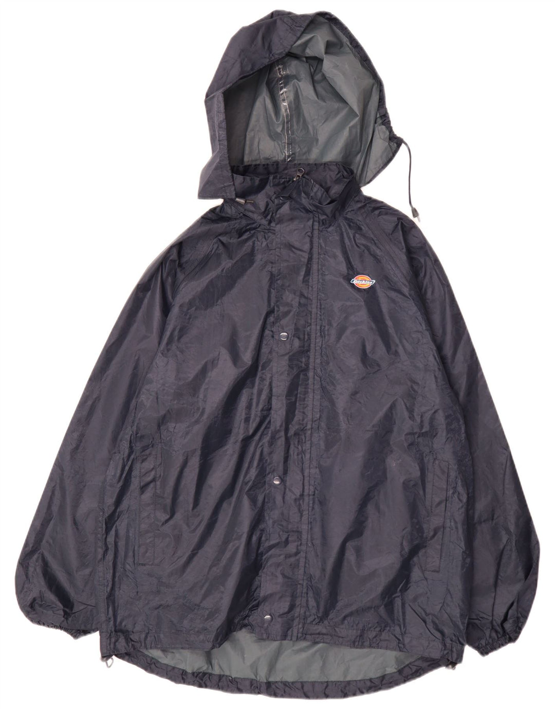 Jaqueta de chuva masculina Dickies com capuz UK 38 poliéster azul marinho médio