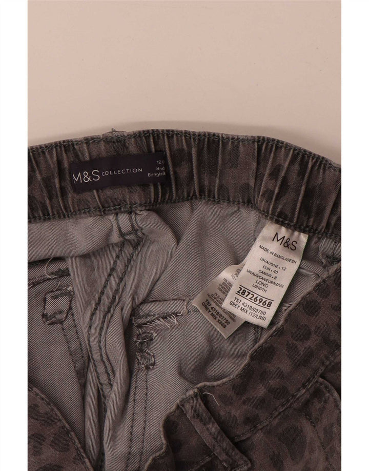 Calça Chino Feminina Marks & Spencer Reino Unido 12 Médio W30 L28 Cinza