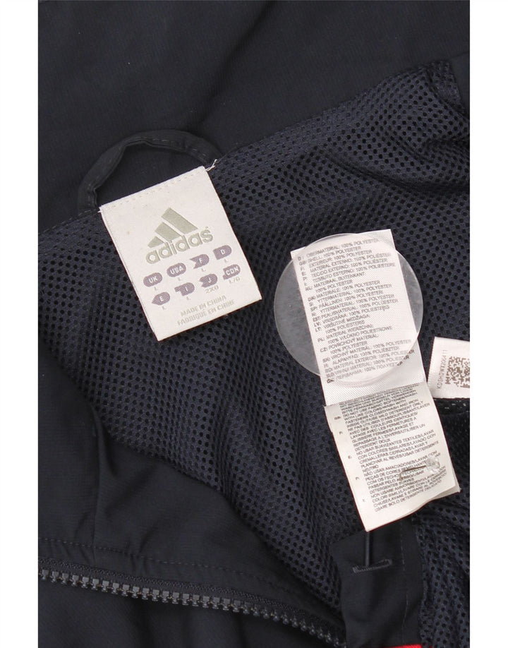 Adidas Mens Climalite Tracksuit Top Jaqueta Grande Poliéster Azul Marinho