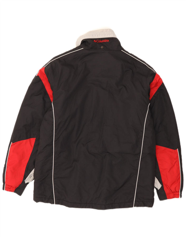 Jaqueta corta-vento Columbia Boys 14-15 anos preto colorblock nylon