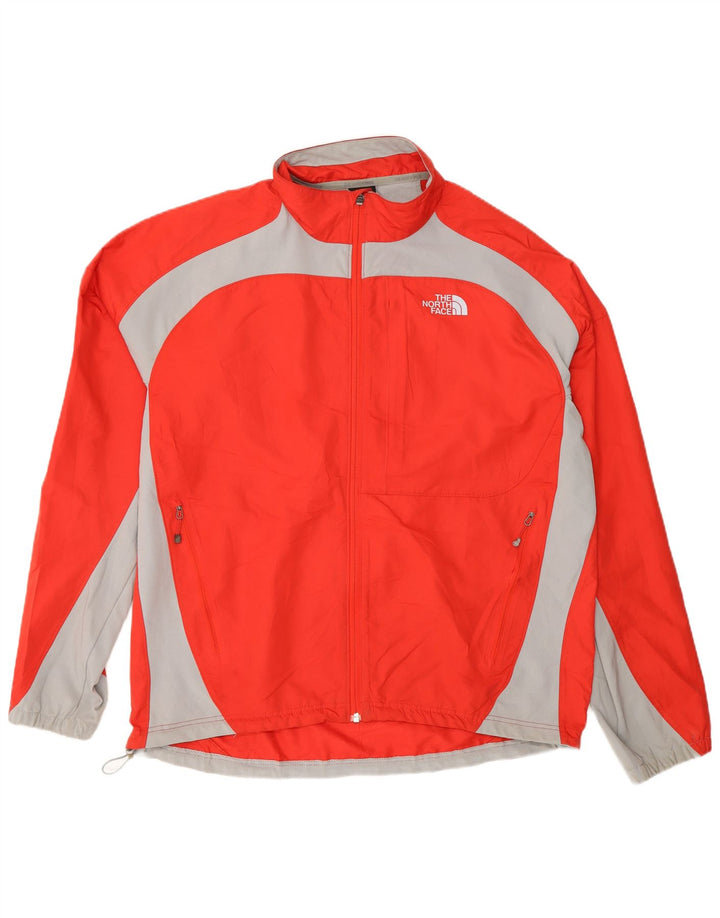 THE NORTH FACE Mens Treino Top Jacket XL Vermelho Colorblock Poliéster