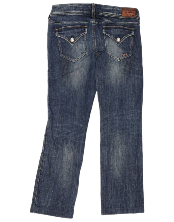 Guess Jeans feminino regular reto W28 L27 algodão azul marinho